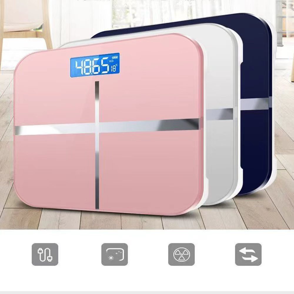 Body Fat Scale Smart - เครื่องชั่งน้ำหนัก อุปกรณ์ชั่งน้ำหนัก จอแสดงผล LED เครื่องชั่งน้ำหนักอัจฉริยะ เครื่องชั่งน้ำหนักอิเล็กทรอนิกส์ที่มีความแม่นยำสำหรับผู้ใหญ่ในสำนักงานที่บ้าน
