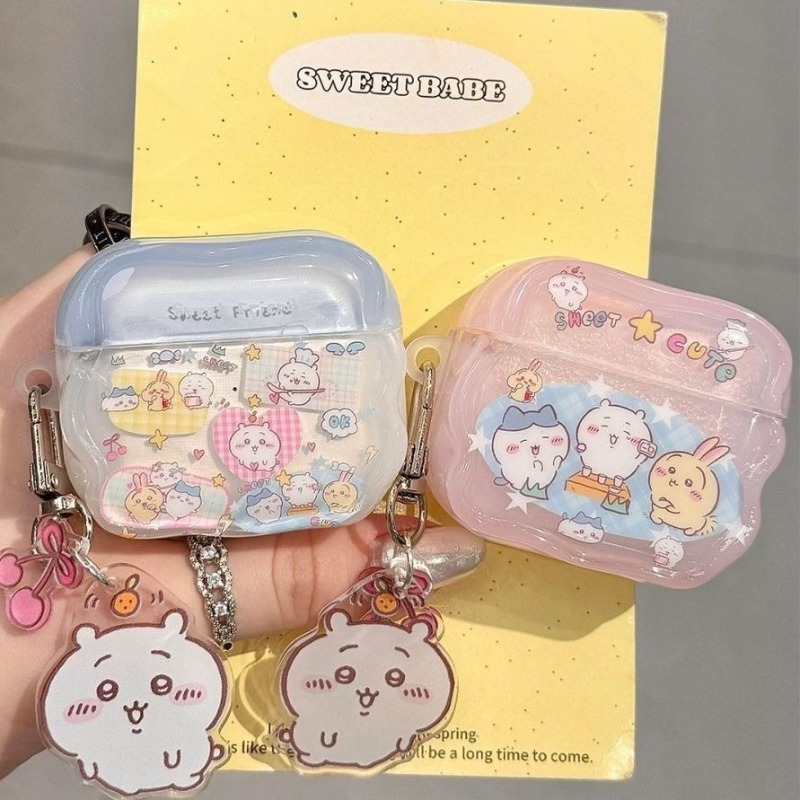 Portable Wifi Hotspot - เคสป้องกันน่ารักสไตล์ Chiikawaed ใช้ได้กับ AirPods Pro 2,