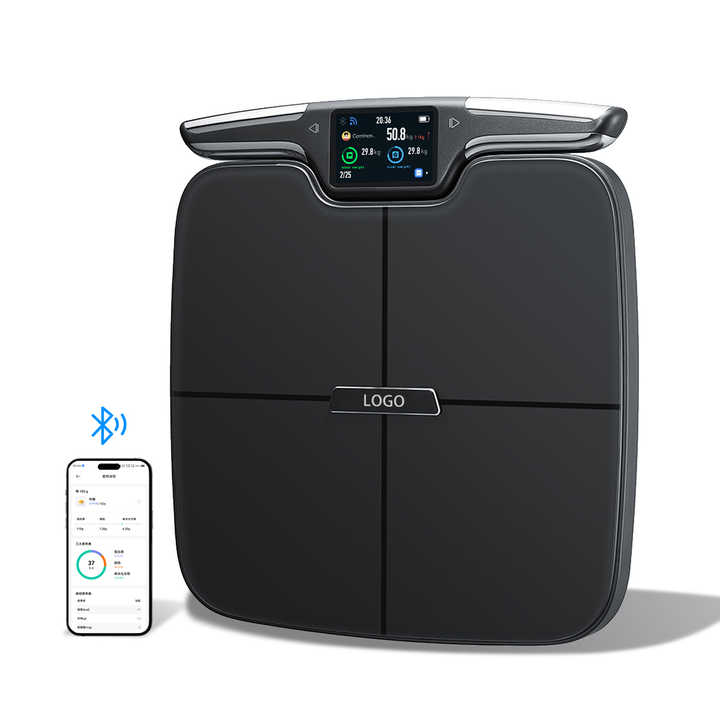 Body Fat Scale Smart - เครื่องวัดไขมันในร่างกายอัจฉริยะ 8 ขั้วไฟฟ้า พร้อมขั้วไฟฟ้าสำหรับมือและเท้าเพื่อวิเคราะห์ไขมันและกล้ามเนื้อในส่วนต่างๆ