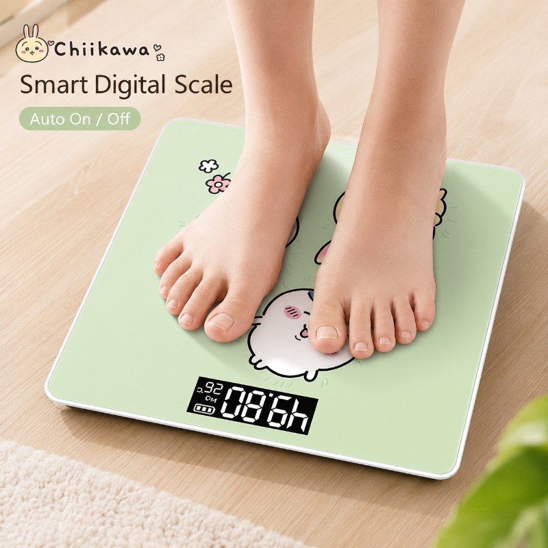 Body Fat Scale Smart - เครื่องชั่งน้ำหนักอัจฉริยะ Chiikawas น่ารัก หน้าจอ LCD ความละเอียดสูง