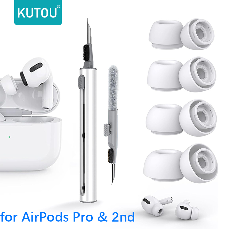 Portable Wifi Hotspot - จุกหูฟังซิลิโคนเหลว KUTOU 4 คู่ สำหรับ Airpods