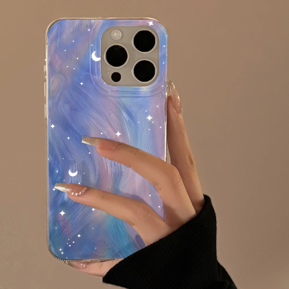 Xiaomi Redmi Note 14 - เคสโทรศัพท์แฟชั่นลายดาวระยิบระยับไล่เฉดสี สำหรับ Xiaomi Redmi Note 10