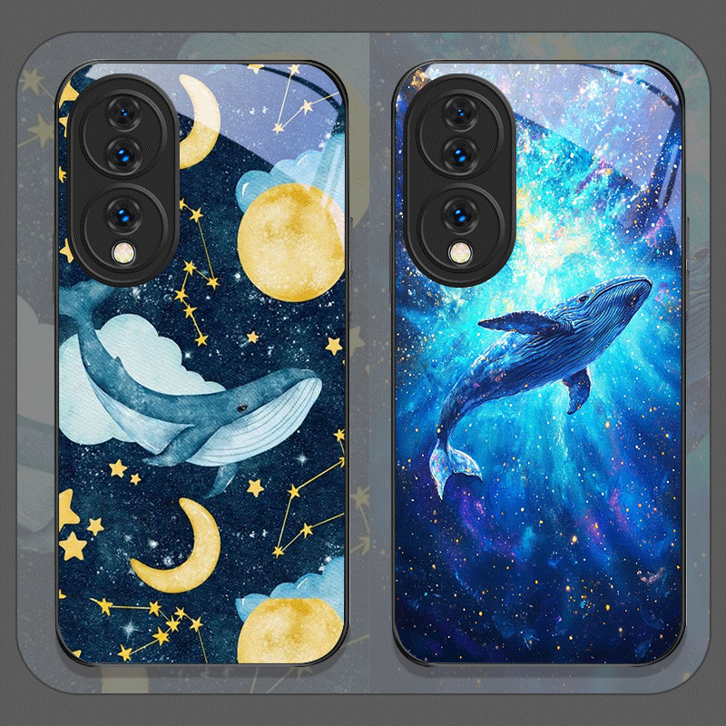 Huawei Nova 12 - การ์ตูนสตาร์รี่สกาย บลูเวลพิมพ์ลายกระจกนิรภัยเคสโทรศัพท์สำหรับหัวเว่ยโนวา 13 โปร 12 11