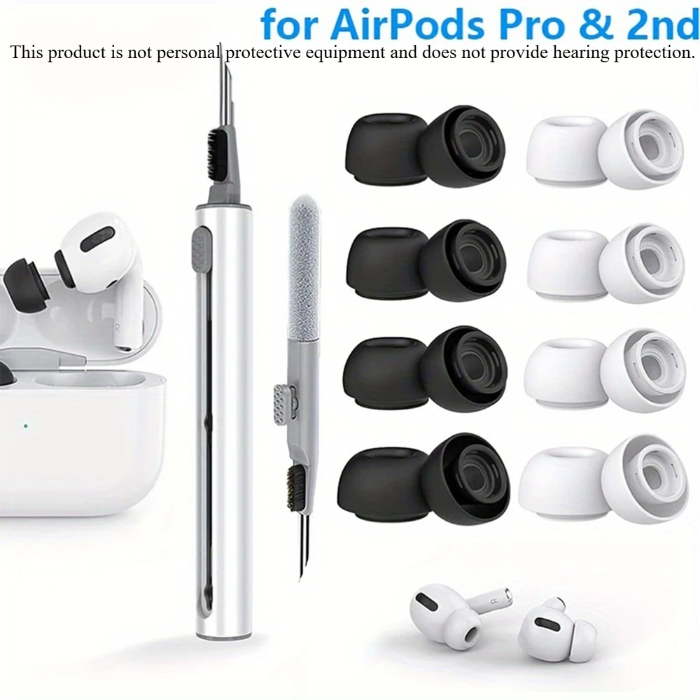 Portable Wifi Hotspot - จุกหูฟังซิลิโคนเหลว 4 คู่ สำหรับ Airpods Pro
