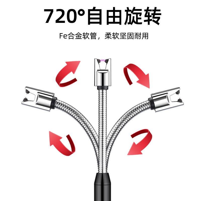 Electronics And Gadgets C - ที่จุดไฟแบบพกพา TPE-C ชาร์จผ่าน USB ทนลม ใช้ในครัว