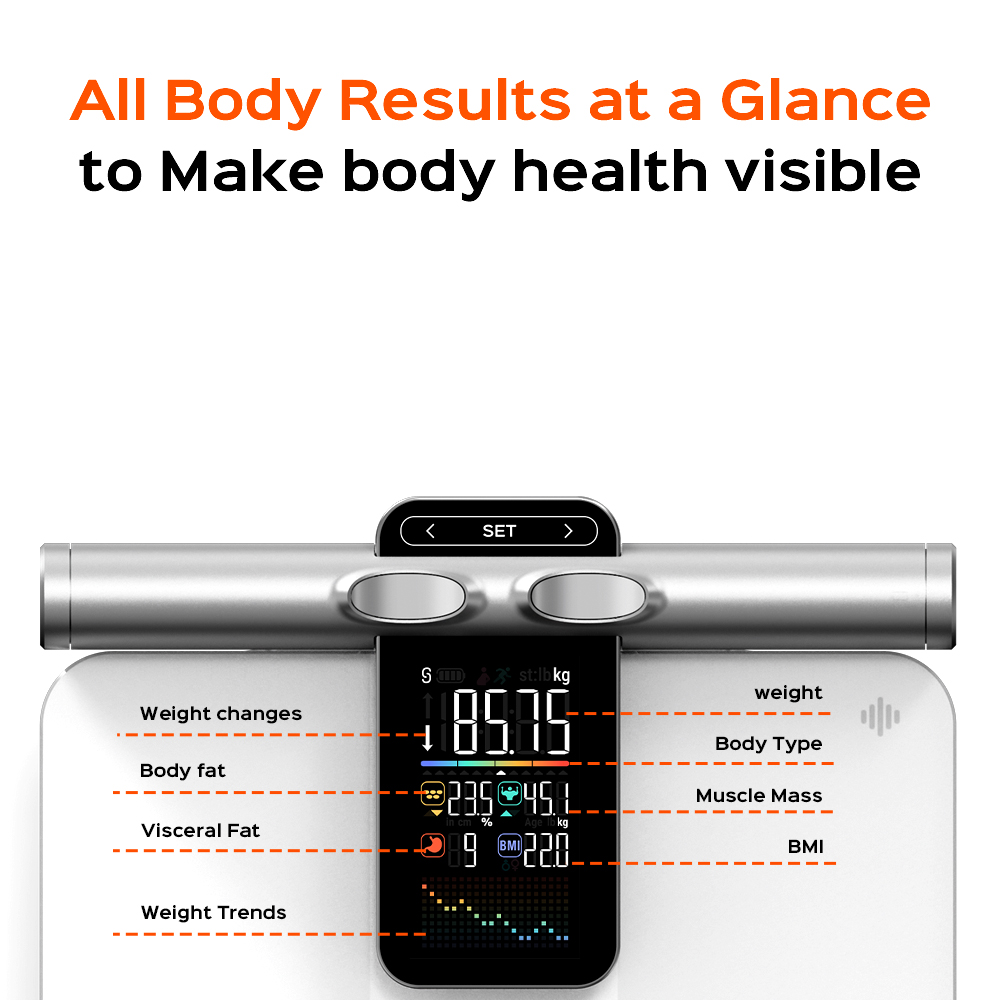 2025 ใหม่ออฟไลน์ฟังก์ชั่นการวั - Body Fat Scale Smart บทวิจารณ์และราคา