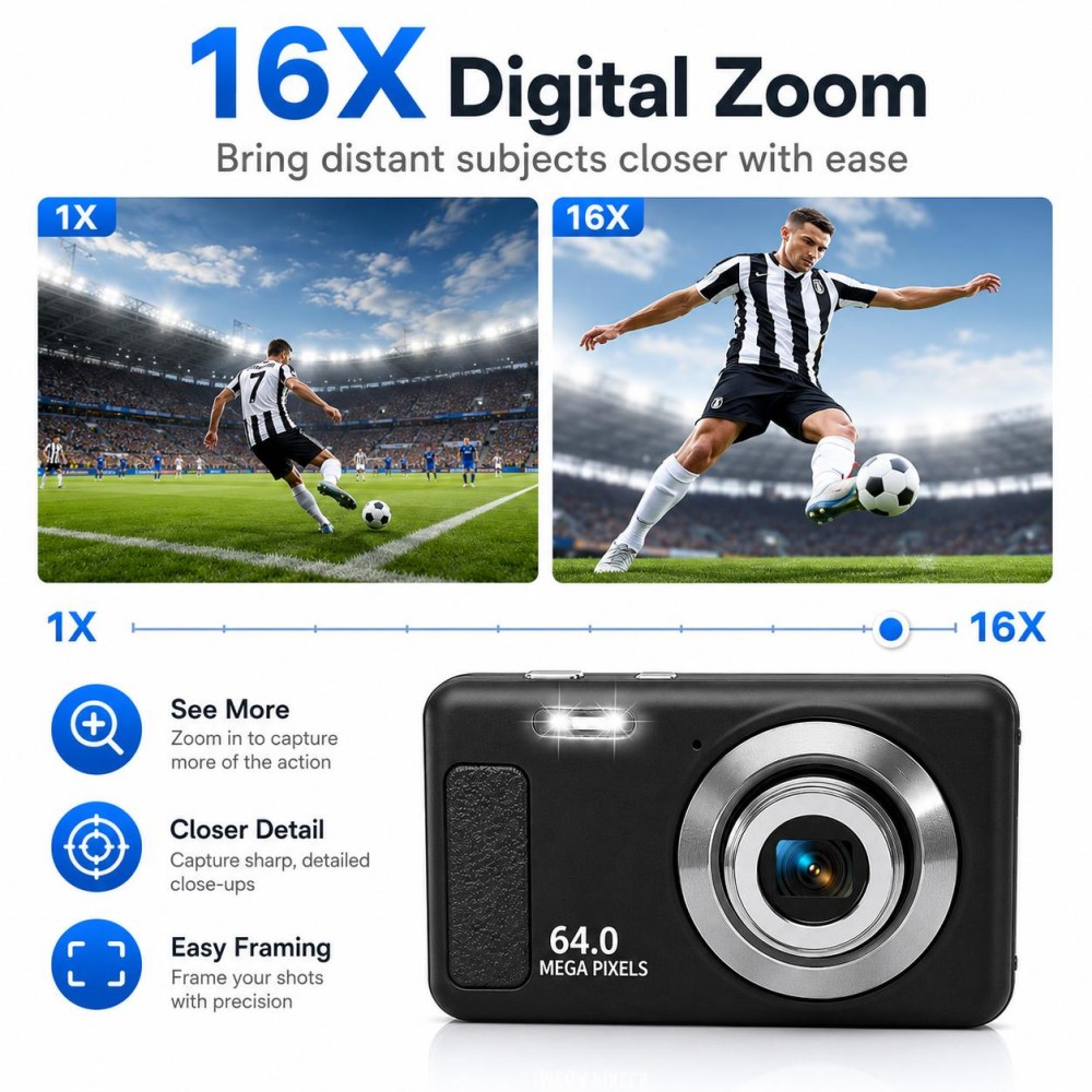 กล้องดิจิตอลพกพา 4K Ultra HD 6 - Electronics Home Gadgets บทวิจารณ์และราคา