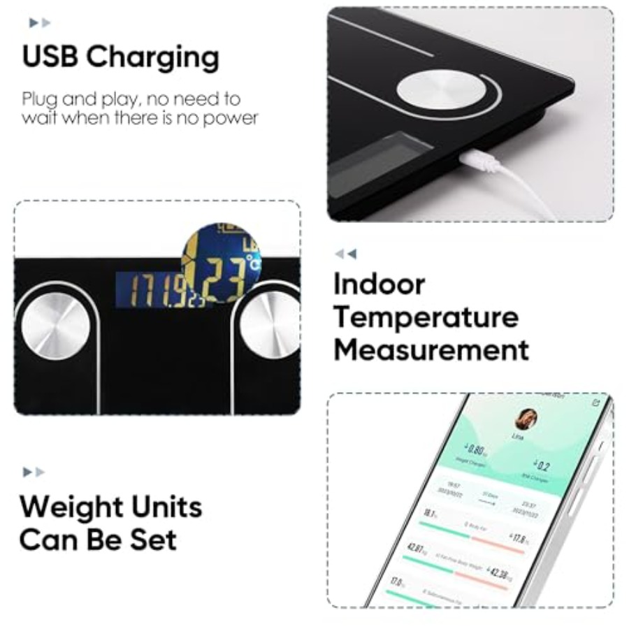 เครื่องชั่งน้ำหนักดิจิตอลอัจฉร - Body Fat Scale Smart บทวิจารณ์และราคา