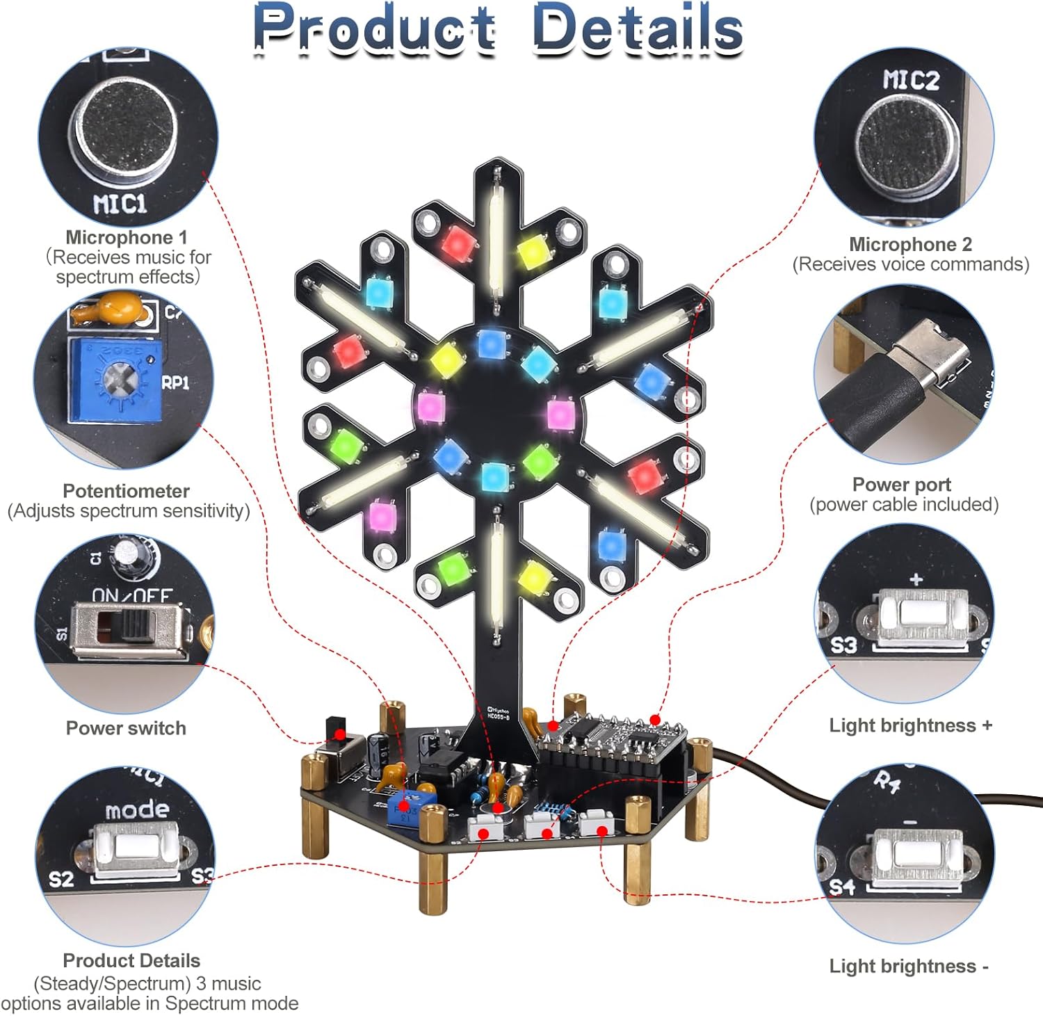 ชุดฝึกบัดกรีไฟ LED ควบคุมด้วยเ - Electronics Home Gadgets บทวิจารณ์และราคา